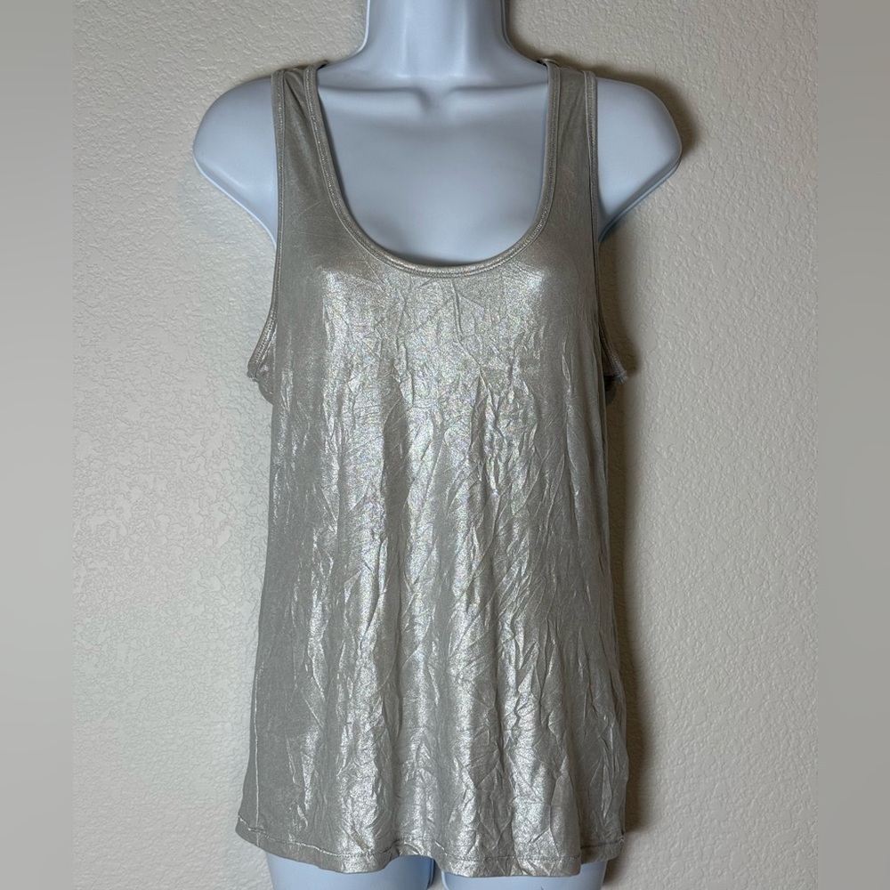 ROCK & Republic Metallic Silver Women's Sz S Tank Top